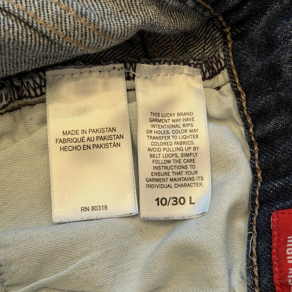 LUCKY BRAND Jeans ZOE High Rise Straight Leg Medium Wash Denim Women's 10/30L - Picture 7 of 16